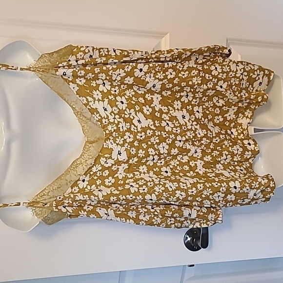 KEILY Cotton Blend Floral Print Off-the-Shoulder blouse top Size Small NWT - Picture 4 of 7